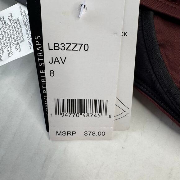 La Blanca Underwire Twist Front Swim Bikini Top in Java Brown NWT Size 8 - Picture 6 of 8